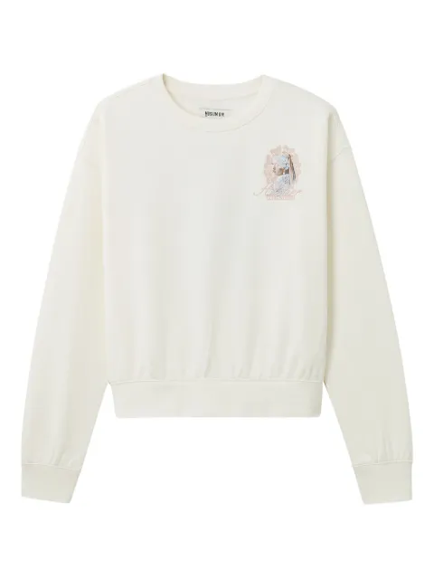 Musium Div. pearl-embellishment sweatshirt White MMUSWW01024X
