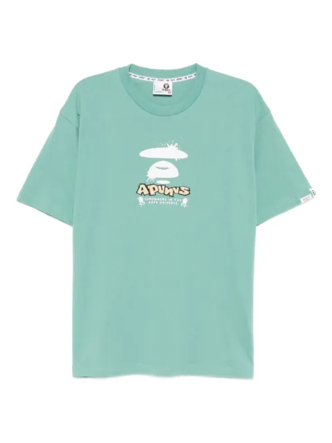 AAPE BY *A BATHING APE® logo-print T-shirt Blue AAPTEM1748XXPBLR
