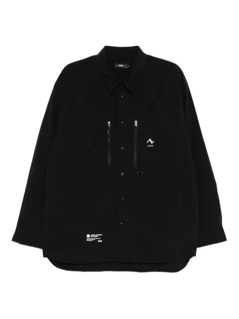 izzue slogan-print shirt Black IZXSTM00323XPBKX
