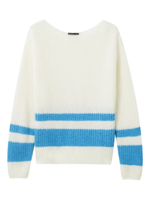 tout a coup boat-neck sweater White S300AF5