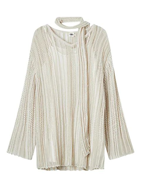 b+ab open-knit sweater Neutrals 5F311AS