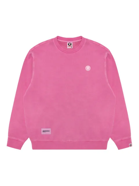 AAPE BY *A BATHING APE® logo-detail cotton sweatshirt Pink ASWC350XXP