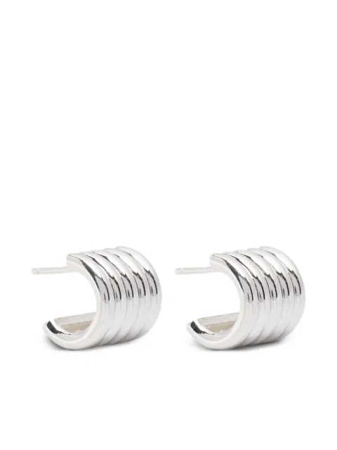 Déhanche small Hollyhock earrings Silver HOLLYEARSSM