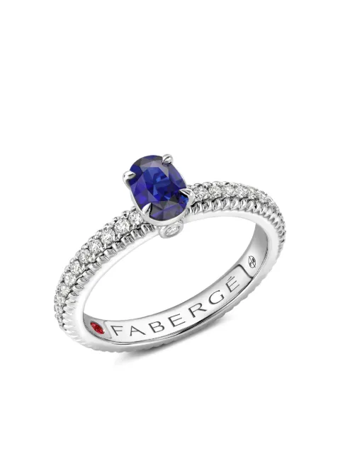 Fabergé 18K white gold Colours Of Love multi-stone ring Silver 831RG2745