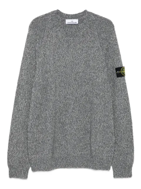 Stone Island logo-detail crew-neck sweater Grey K2S155100050S00N1