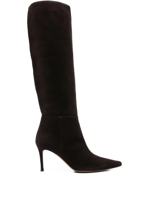 Roberto Festa suede pointed-toe knee-high boots Brown THEACAMOSCIO