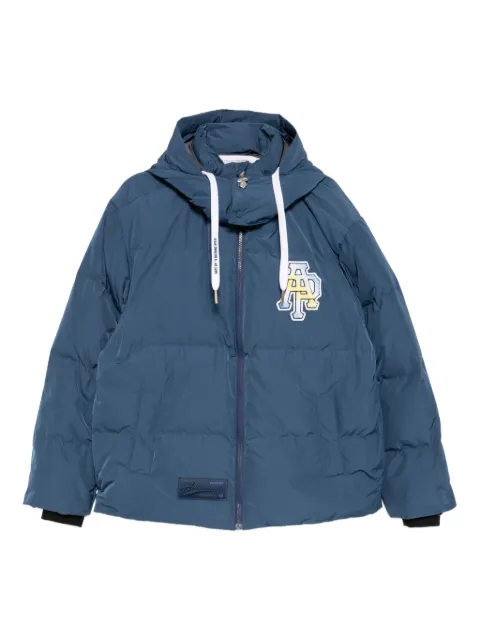 AAPE BY *A BATHING APE® logo-embroidered padded jacket Blue AAPDNM7738XXPNYX