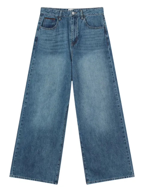 b+ab logo-patch jeans Blue 5F126AS