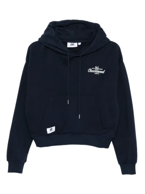CHOCOOLATE logo-embroidered hoodie Blue B1XSWW00540X