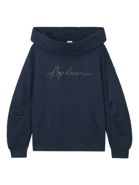 b+ab embellished-logo hoodie Blue 5F500AI