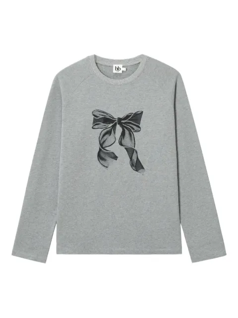 b+ab bow-print sweatshirt Grey 5F601AI