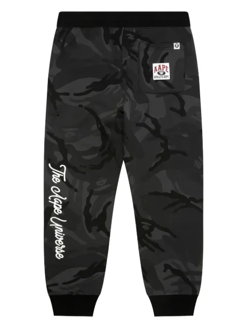 AAPE BY *A BATHING APE® camo-print logo track pants Black APTC644XBP