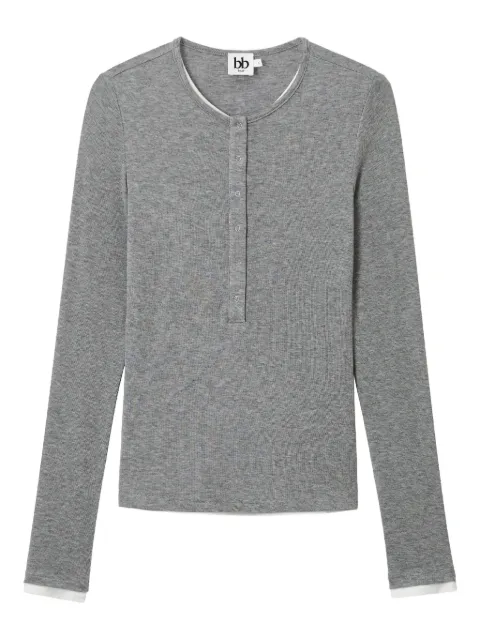 b+ab henley long-sleeve top Grey 5F602AI