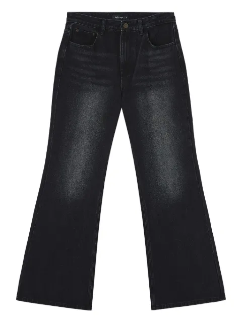 tout a coup logo-patch jeans Black S108AF5