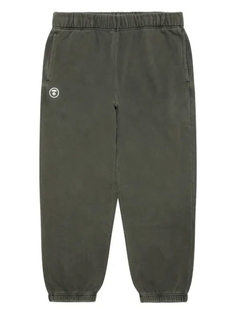 AAPE BY *A BATHING APE® logo-plaque cuffed track pants Green APTC635XXP