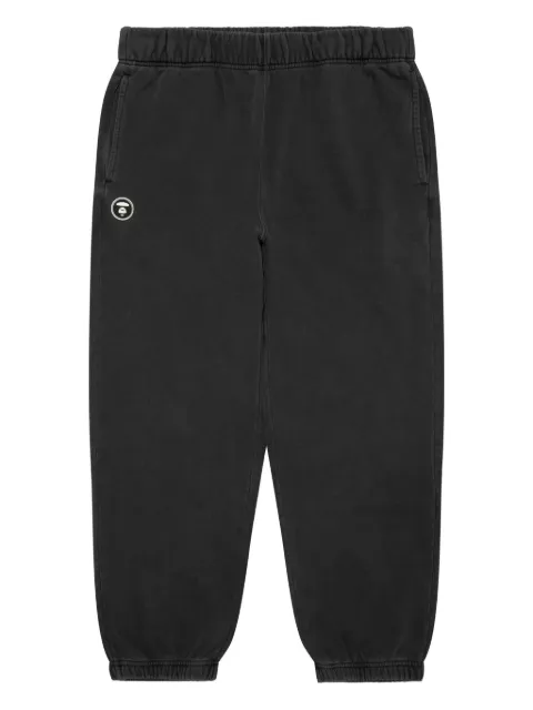 AAPE BY *A BATHING APE® logo-patch cuffed track pants Black APTC635XXP
