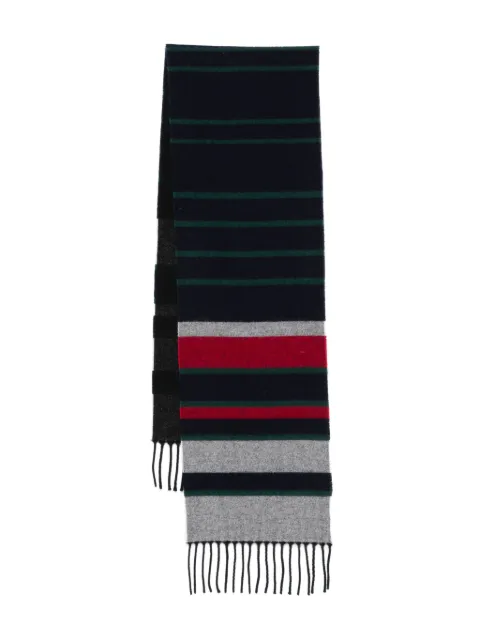 Paul Smith striped fringed scarf Blue M1A150CT71047