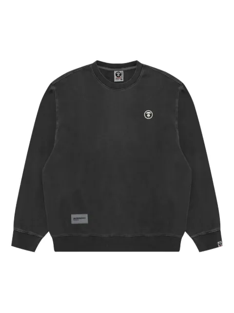 AAPE BY *A BATHING APE® logo-detail crew-neck sweatshirt Black ASWC350XXP