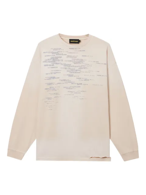 Mini Cream logo long-sleeve top Neutrals 5SM633A