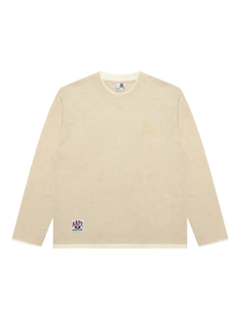 AAPE BY *A BATHING APE® crew-neck long-sleeve T-shirt Neutrals ALT1726XAP