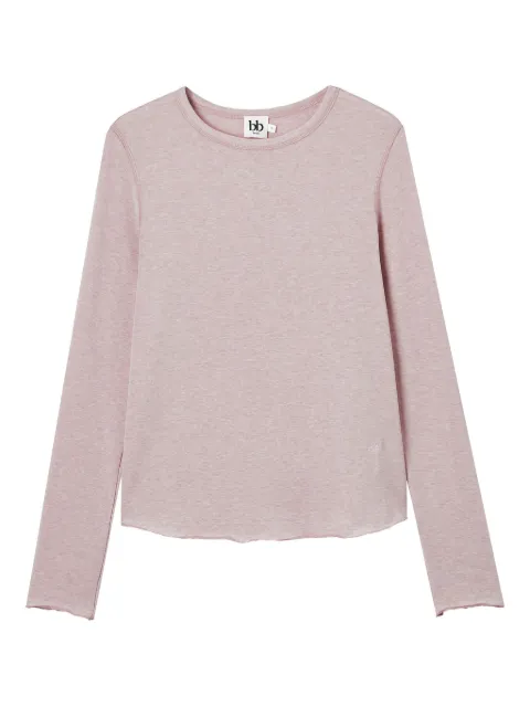 b+ab raw-edge long-sleeve T-shirt Pink 5F648AS