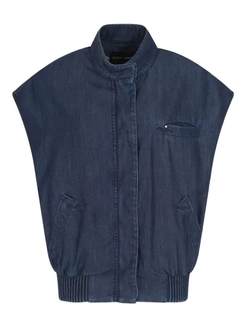 Giorgio Armani sleeveless denim gilet Blue GW001342AF15323