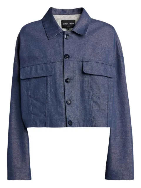 Giorgio Armani buttoned pocket jacket Blue GW000275TE11142