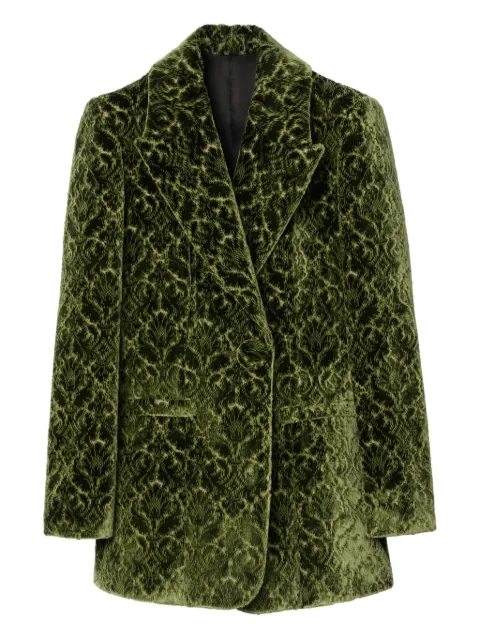 Burberry Baroque velvet blazer Green 8115889