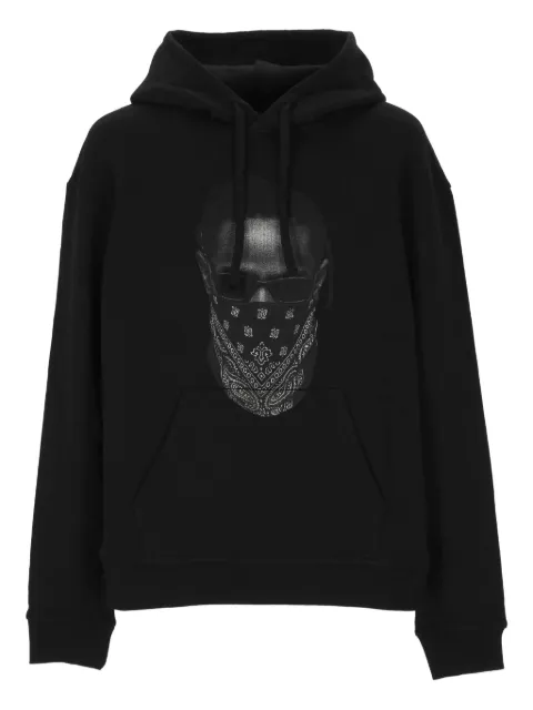 Ih Nom Uh Nit bandana-print hoodie Black NUW25227009