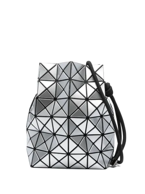 Bao Bao Issey Miyake Bao Bao geometric-pattern drawstring bucket bag Silver BB58AG53191