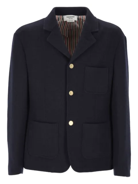 Thom Browne patch-pocket long-sleeve jacket Blue MJT535AJ0232415