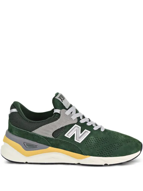 New Balance X-90 perforated suede sneakers Green MSX90PND