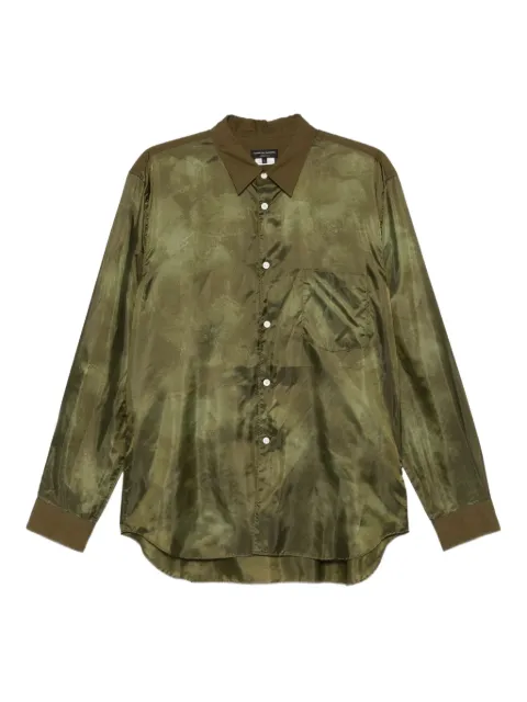 Comme des Garçons Homme Plus satin-finish long-sleeve shirt Green PPB011W25