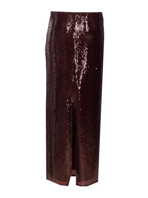 Patrizia Pepe sequin-embellished slit skirt Purple 8G0491J326M549