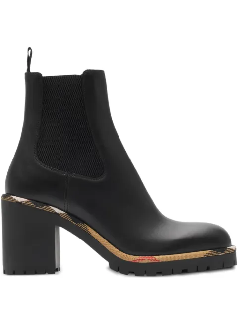 Burberry leather gravel heels Chelsea boots​ Black 8114379