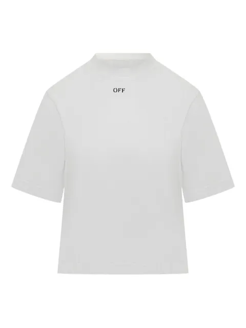 Off-White floral-print T-shirt White OWAA124F25JER0010110
