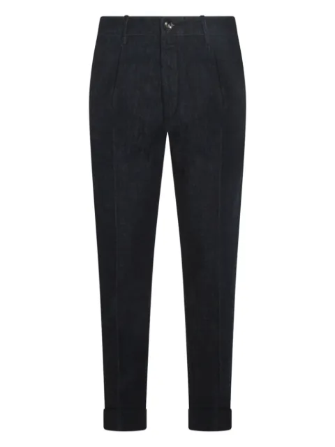 Jacob Cohën pleated-cuffed cotton jeans Blue JUMP0003001S3736100D
