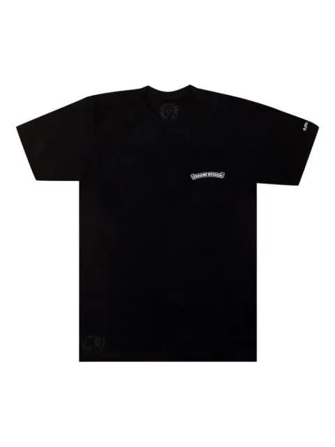 Chrome Hearts scroll-logo pocket T-shirt Black CHRM0112