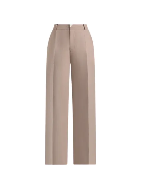 Manière De Voir Doria tailored trousers with waistband detail Brown WMN4272