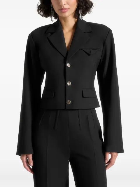 Manière De Voir Prisca tailored cropped blazer Black WMN4362