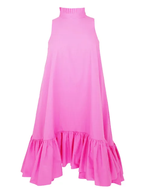 AZEEZA Alcott halterneck ruffled mini dress Pink ALCOTTMINIPOPLINBUBBLEGUM