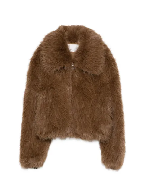 The Frankie Shop Hope faux-fur jacket Brown HOPEFAUXFURJACKET