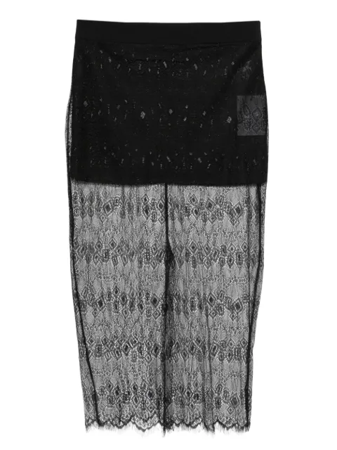 The Frankie Shop Alrose lace midi skirt Black SKFS21492100