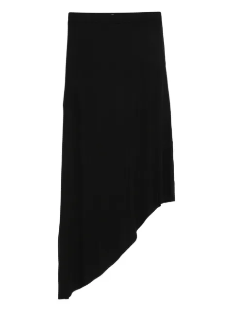 The Frankie Shop Kitty sheer asymmetric skirt Black SKFS21488100