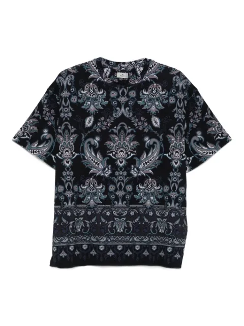 ETRO paisley-print cotton T-shirt Blue MRMA0022AK943