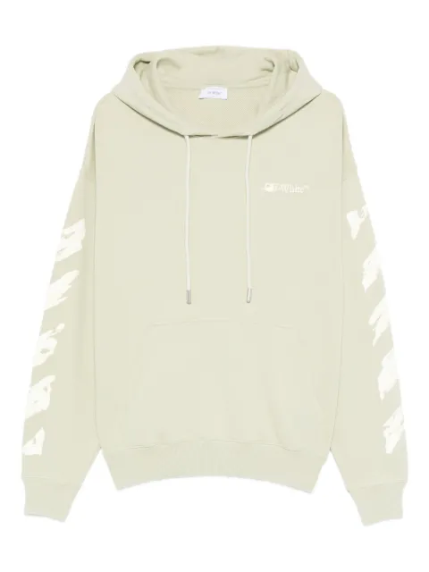 Off-White paint-splatter hoodie Neutrals OMBB085F25FLE00G5019
