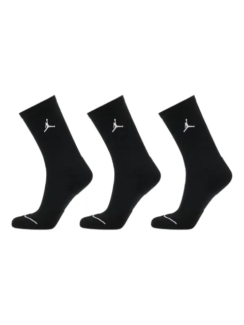 Jordan logo crew socks (pack of three) Black DX9632010