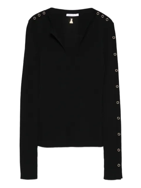 Patrizia Pepe ribbed sweater Black 8K0328K280