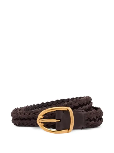 TOM FORD woven suede belt Brown TB314ICL095X