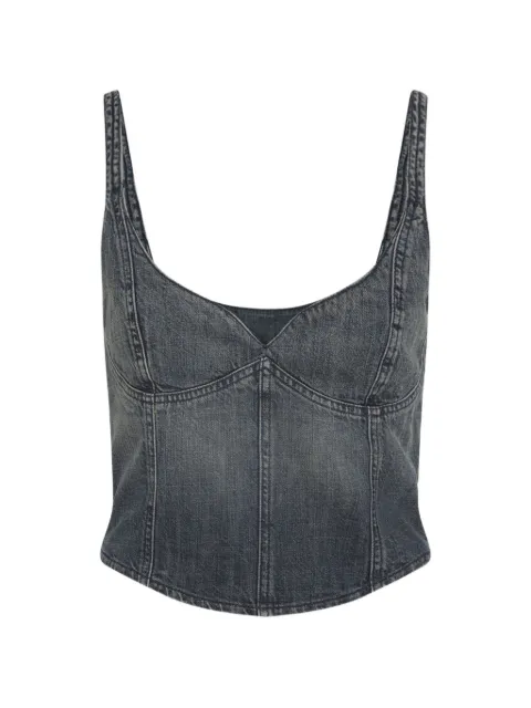 Balenciaga denim bustier top Blue 849811TTW76